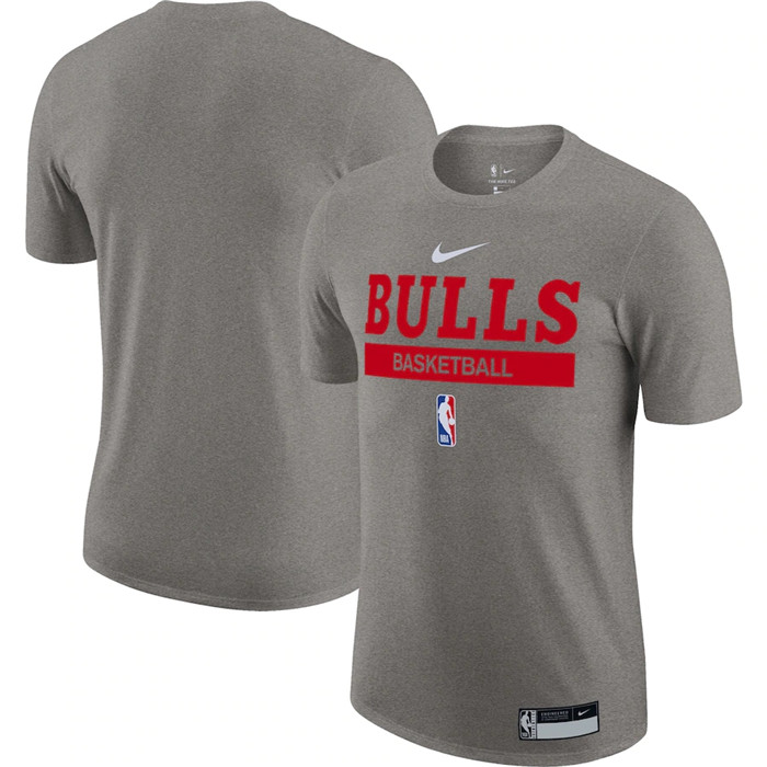 Men's Chicago Bulls Grey 2022/23 Legend On-Court Practice Performance T-Shirt